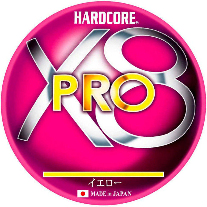 Плетеный шнур YO-ZURI DUEL PE HARDCORE X8 300m 5Color #8.0 (0.483mm) 45.0kg H3272